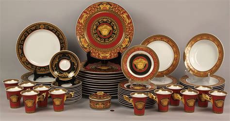 rosenthal versace medusa schale|gianni Versace dinner plate set.